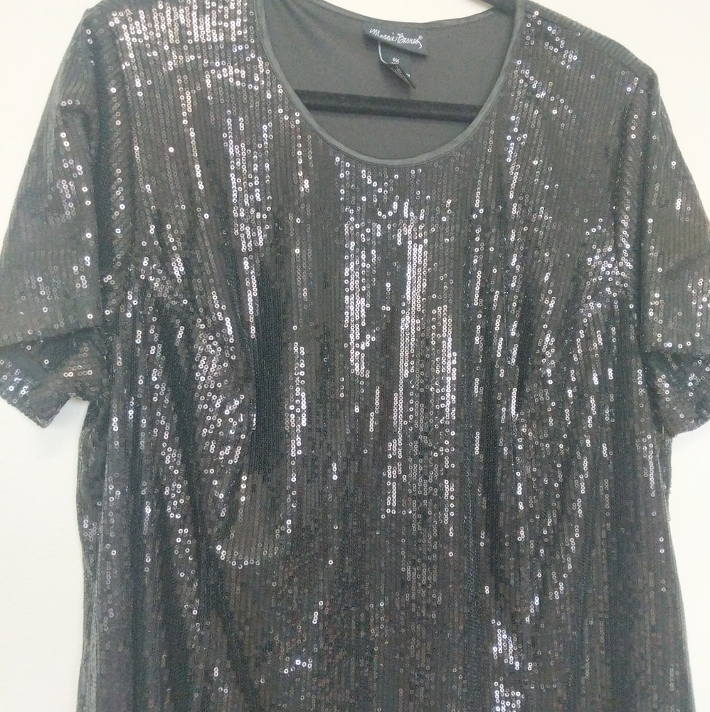 Black sequin top - Picture 4 of 4